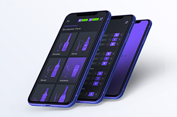 Illustration of the Barbox mobile app